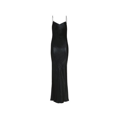 Saint Laurent Satin Long Dress