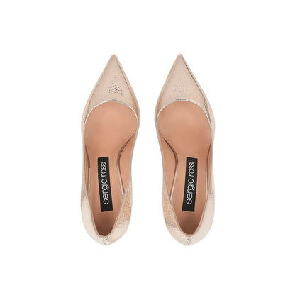 Sergio Rossi Godiva 090 Crack Mirror Leather Pumps