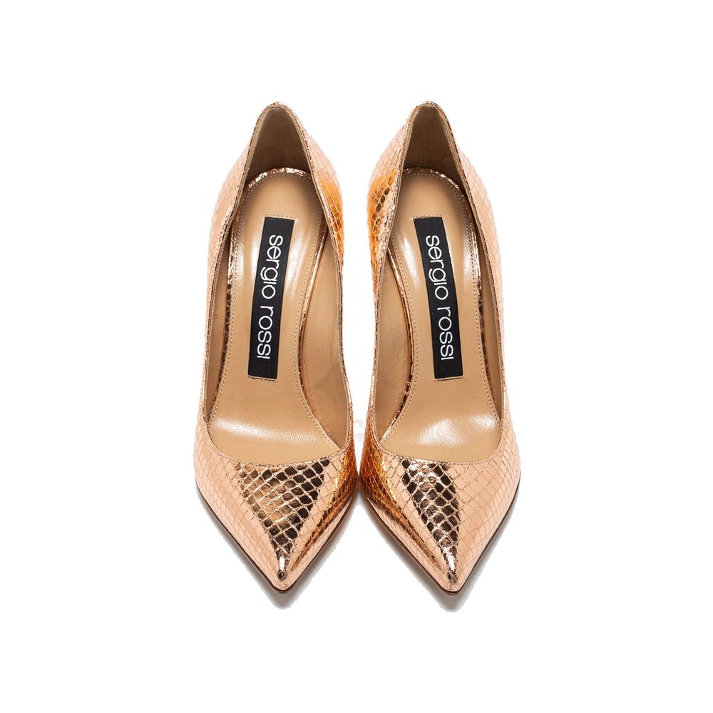 Sergio Rossi Godiva 090 Python Effect Pumps
