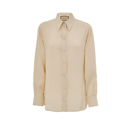 Gucci Beige Silk Shirt