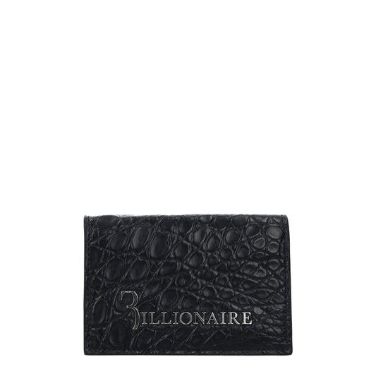 Billionaire Italian Couture Blue Crocodile Cardholders