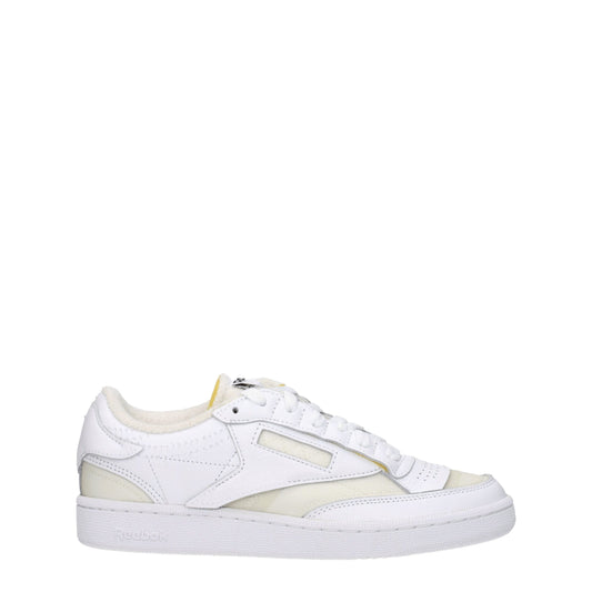 Maison Margiela White Fabric Low Tops