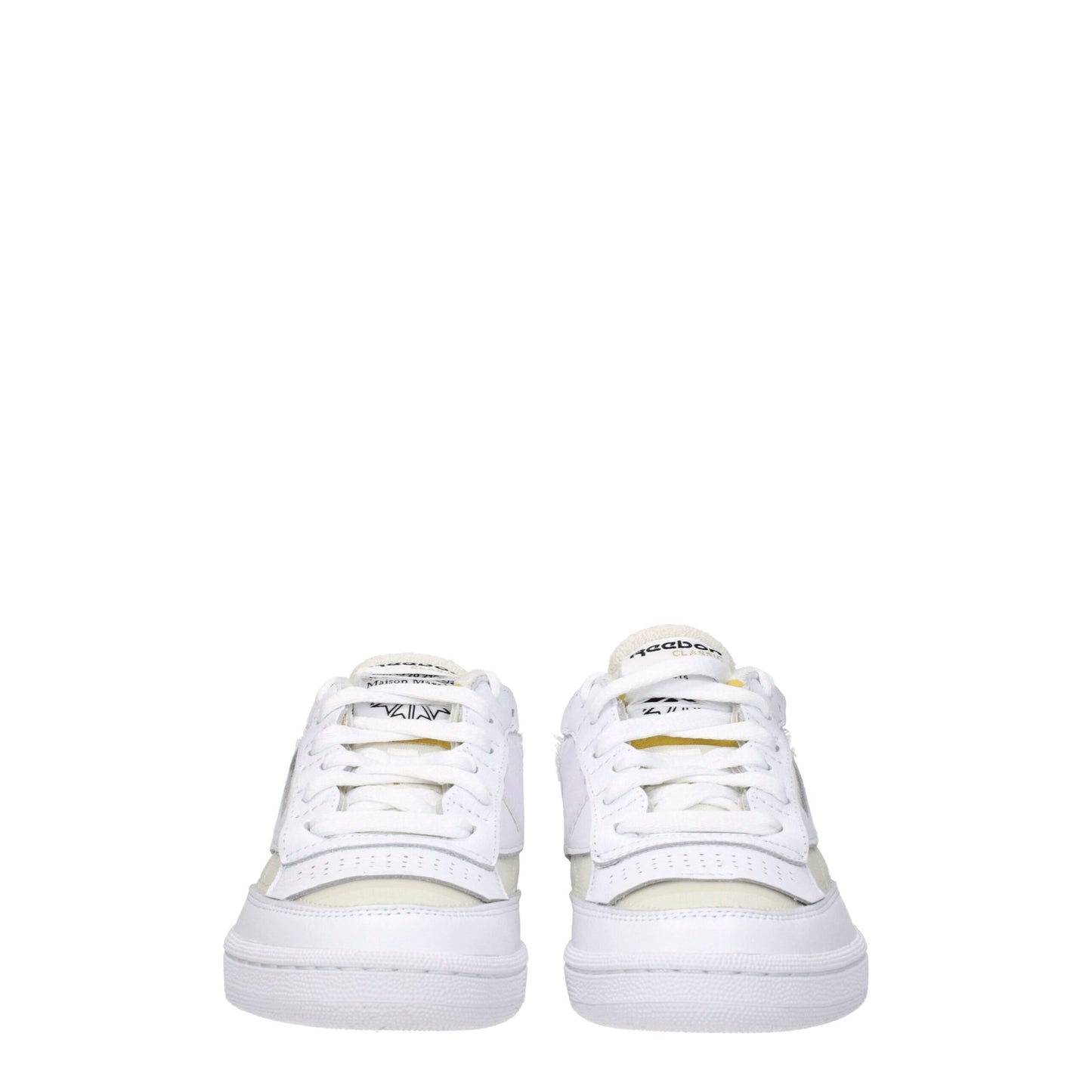 Maison Margiela White Fabric Low Tops
