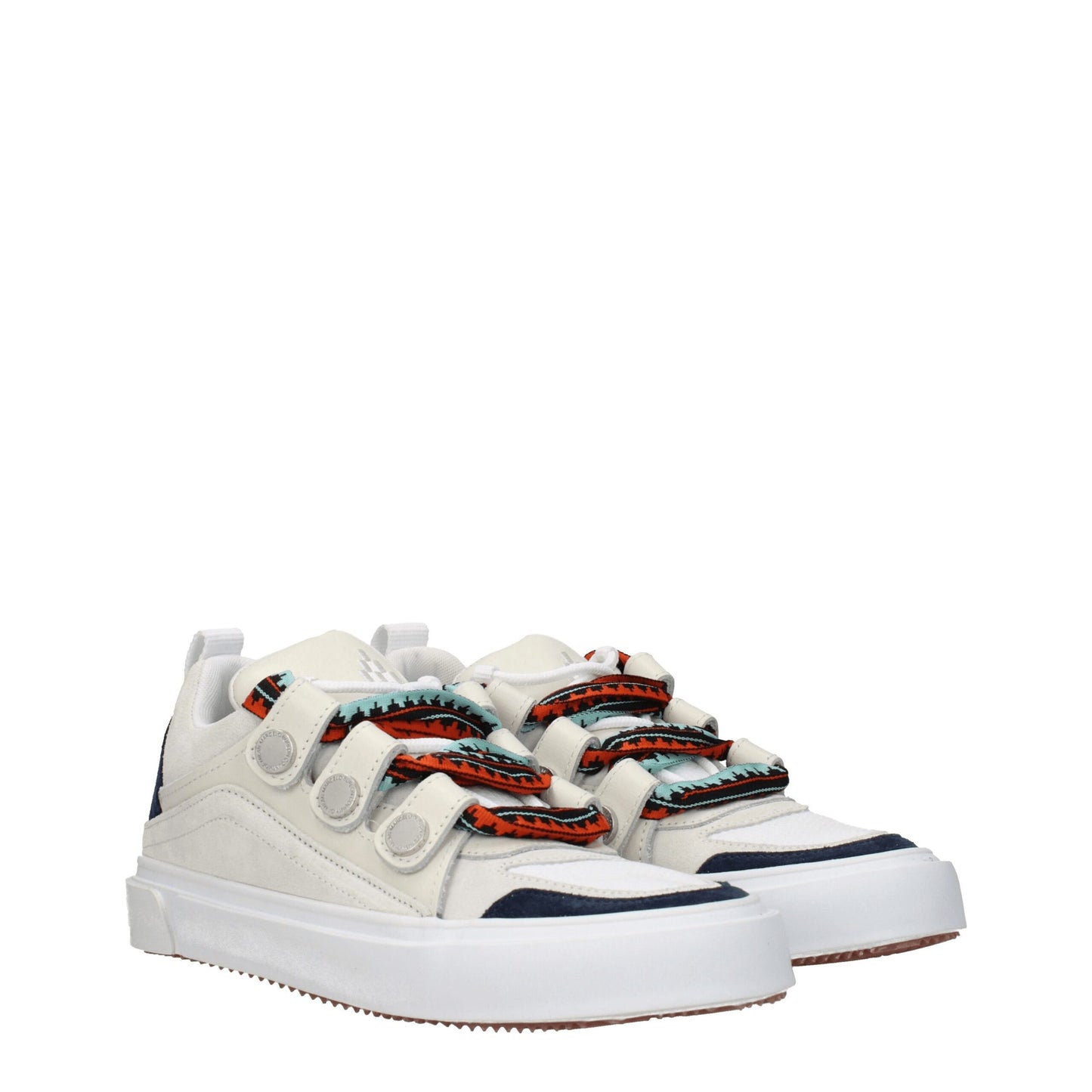 Marcelo Burlon Beige Leather Low Tops