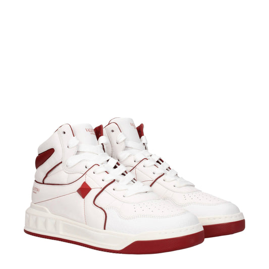 Valentino Garavani White Leather High Tops