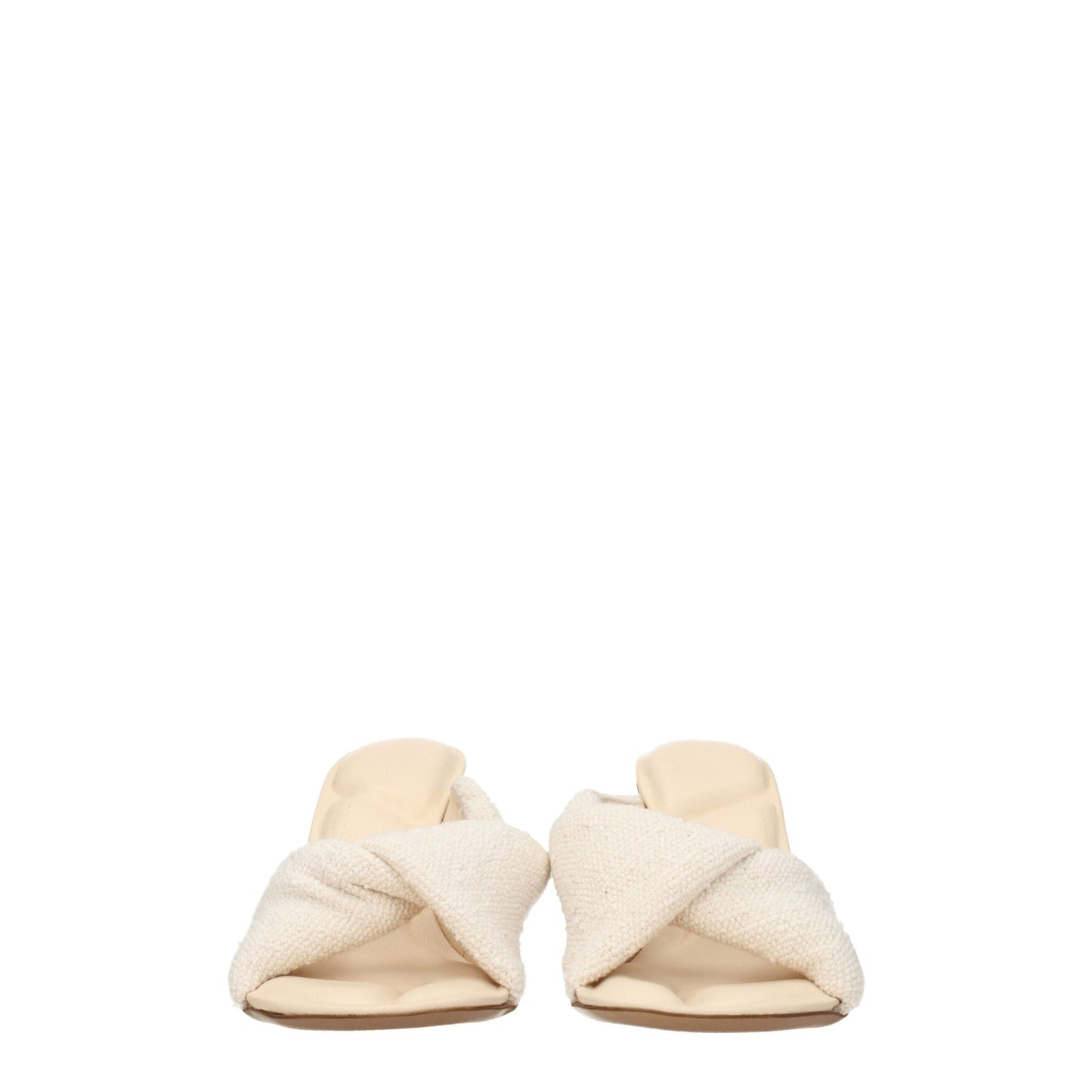 Jacquemus Beige Fabric Stiletto Heels Sandals