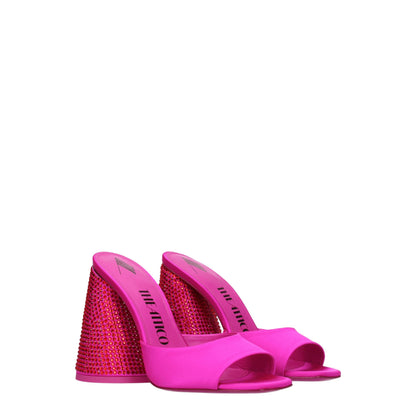 The Attico Pink Satin Platforms