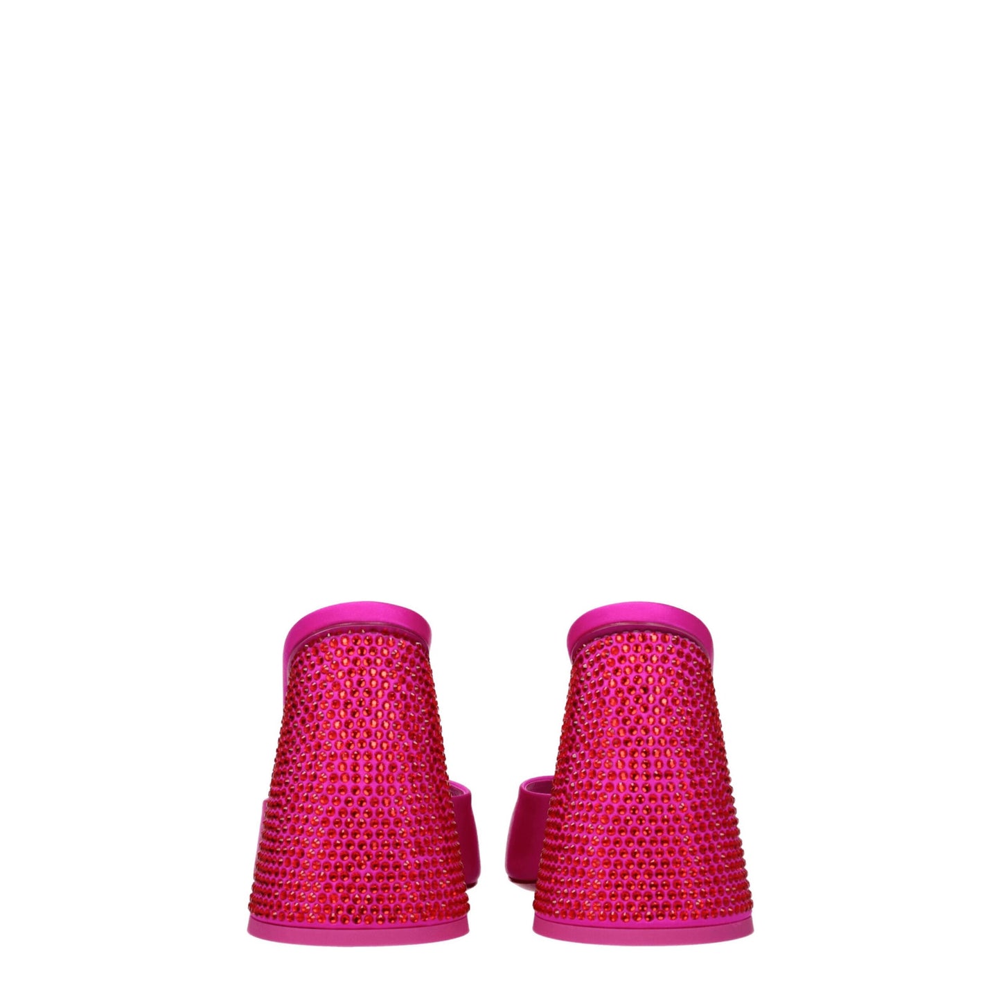 The Attico Pink Satin Platforms