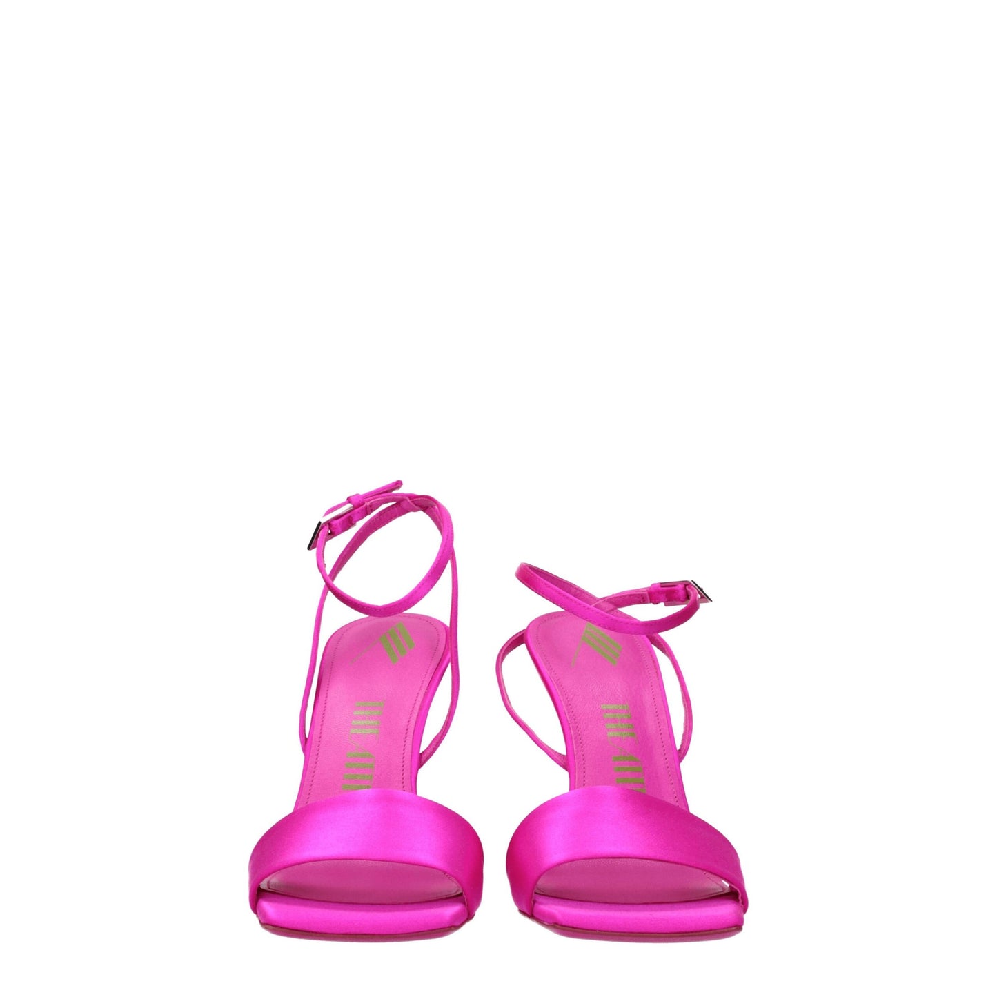 The Attico Pink Satin Platforms