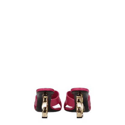 Dolce & Gabbana Pink Leather Platforms