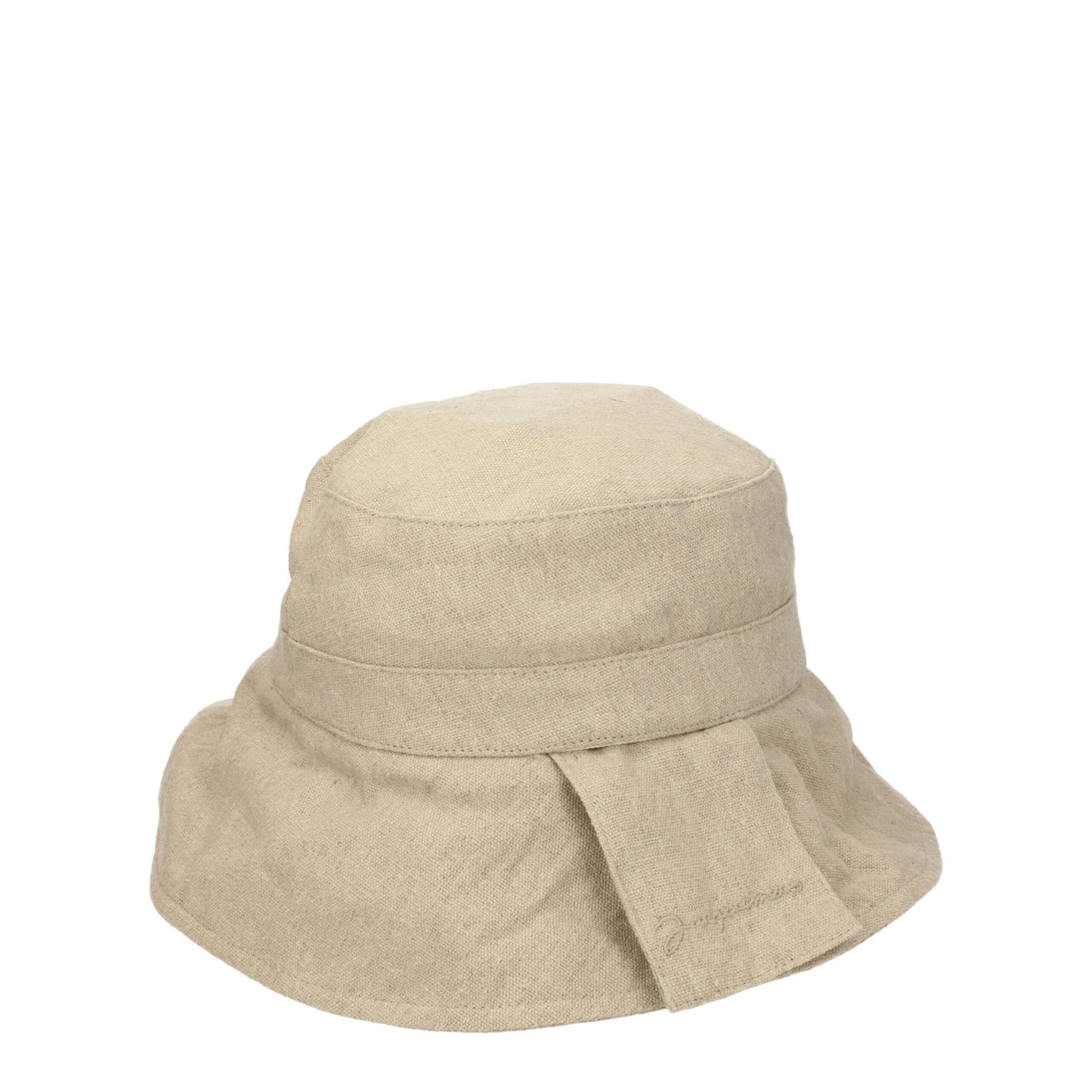 Jacquemus Beige Linen Bucket Hats