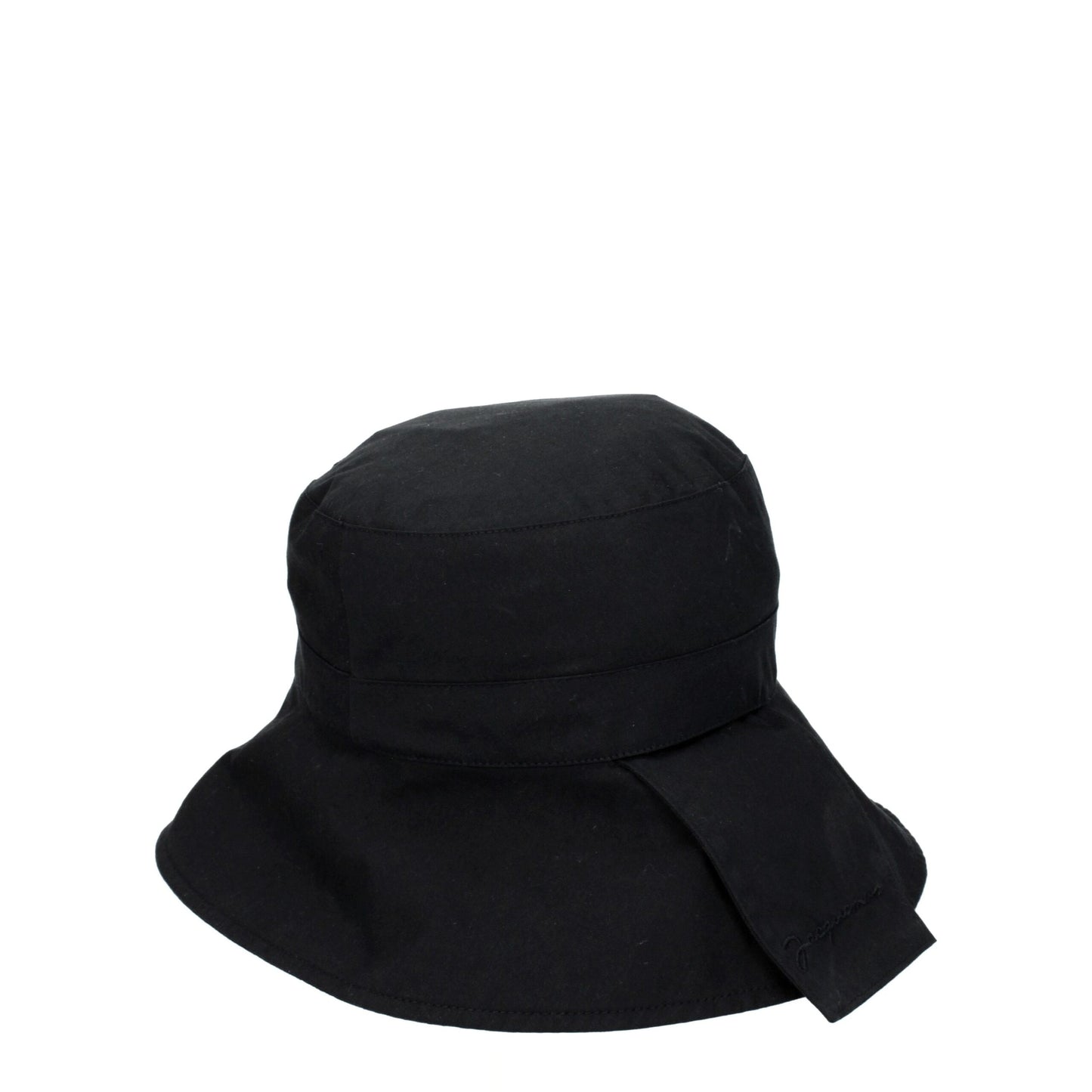 Jacquemus Black Cotton Bucket Hats