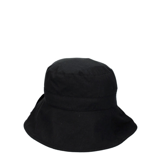 Jacquemus Black Cotton Bucket Hats