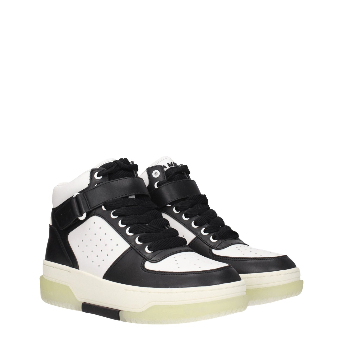 Amiri Black Leather High Tops