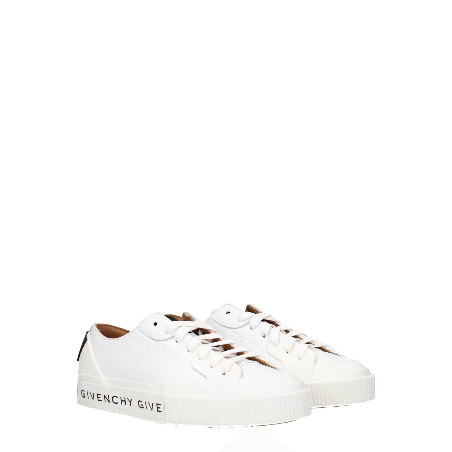 Givenchy White Leather Low Tops