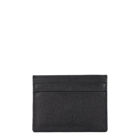 Palm Angels Black Leather Cardholders