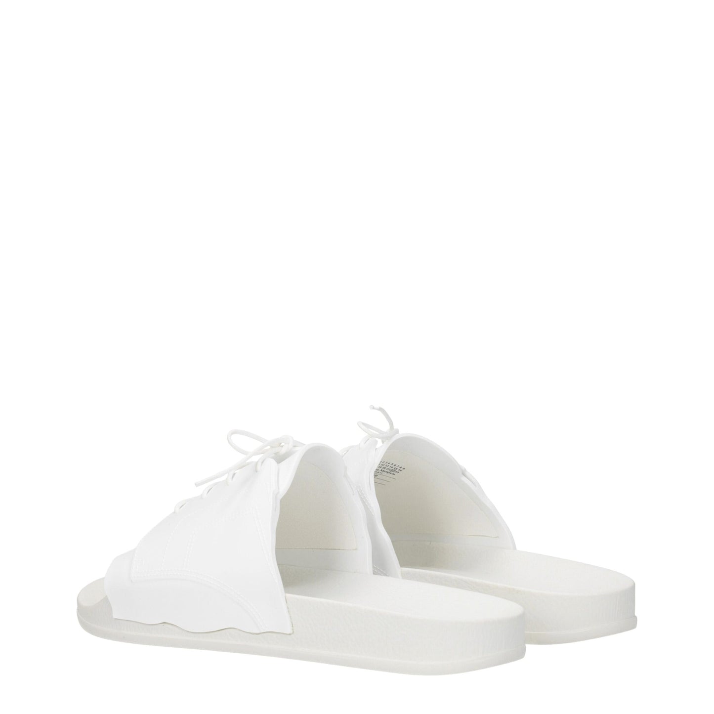 Maison Margiela White Cotton Slippers Sandals