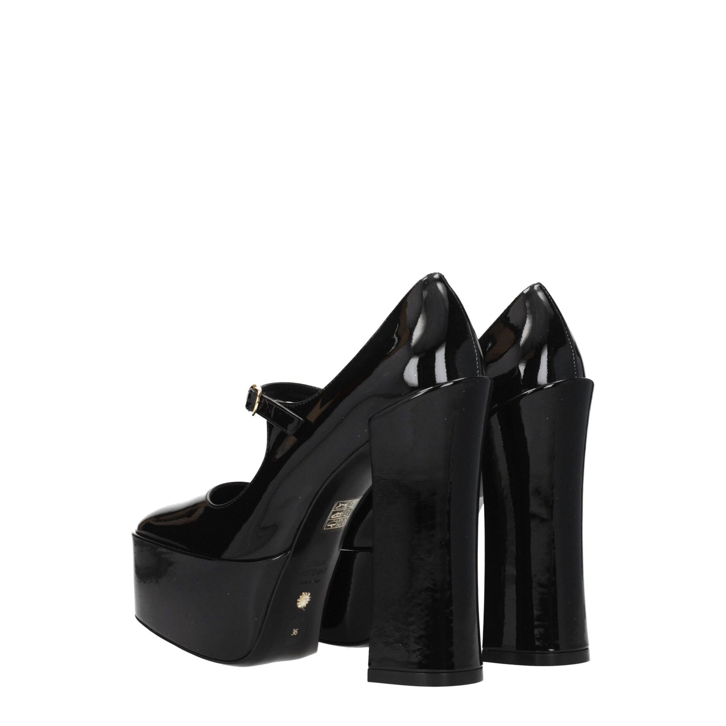 Stuart Weitzman Black Leather Platforms Pumps