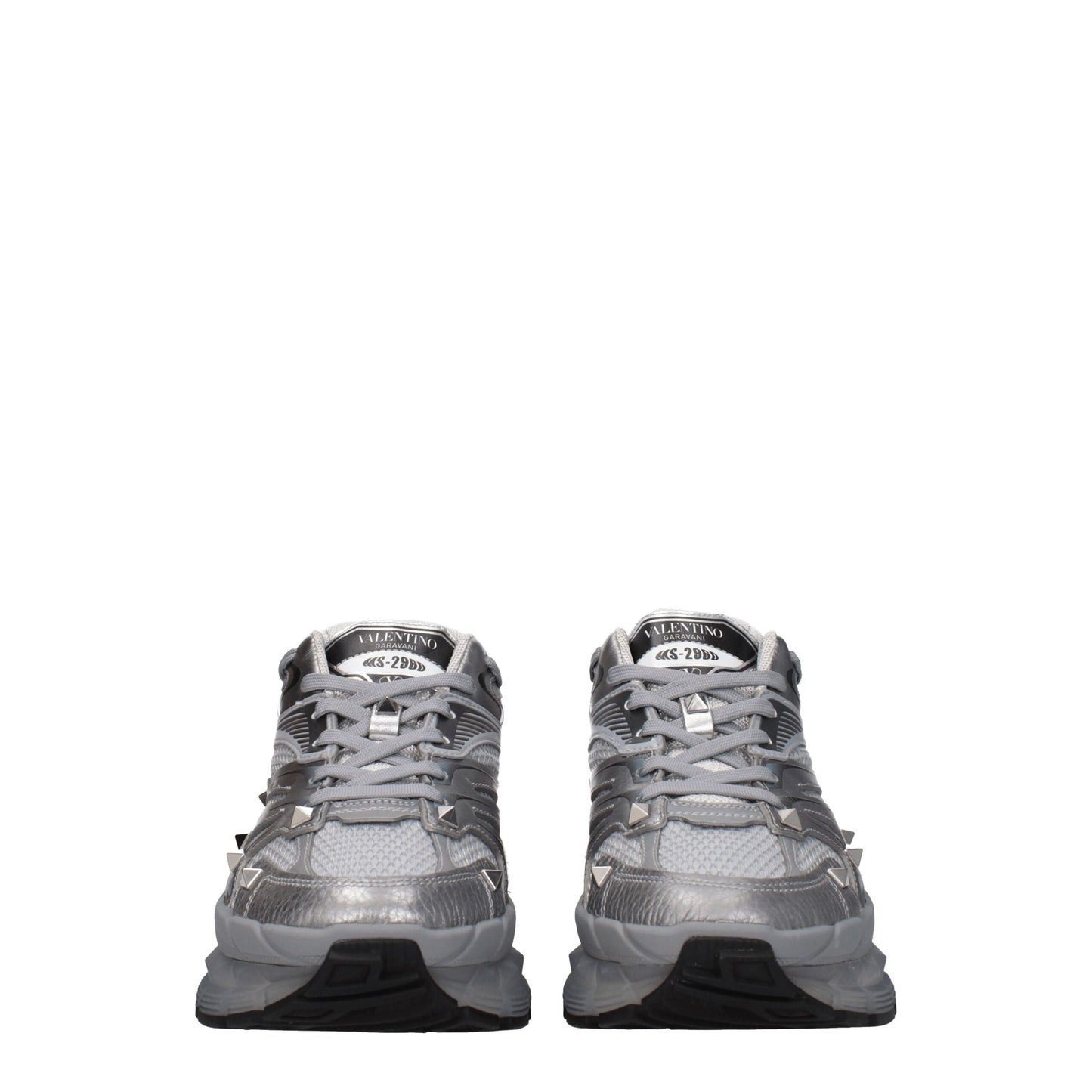 Valentino Garavani Gray Fabric Athletic Sneakers