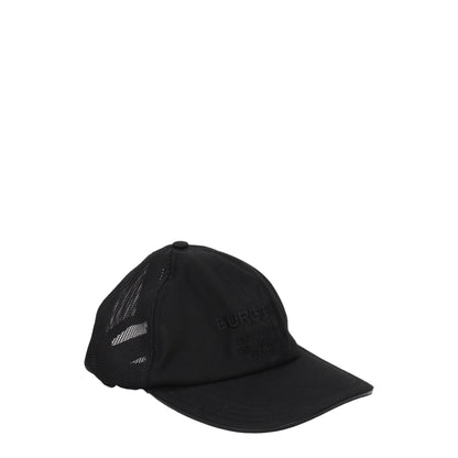 Burberry Black Cotton Caps (Baseball Hat)