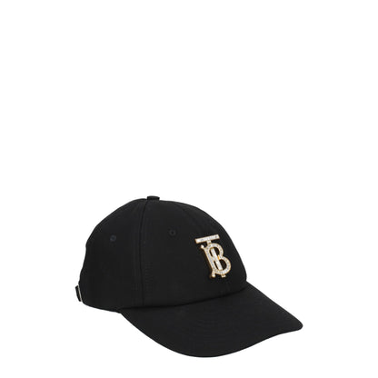 Burberry Black Cotton Caps (Baseball Hat)