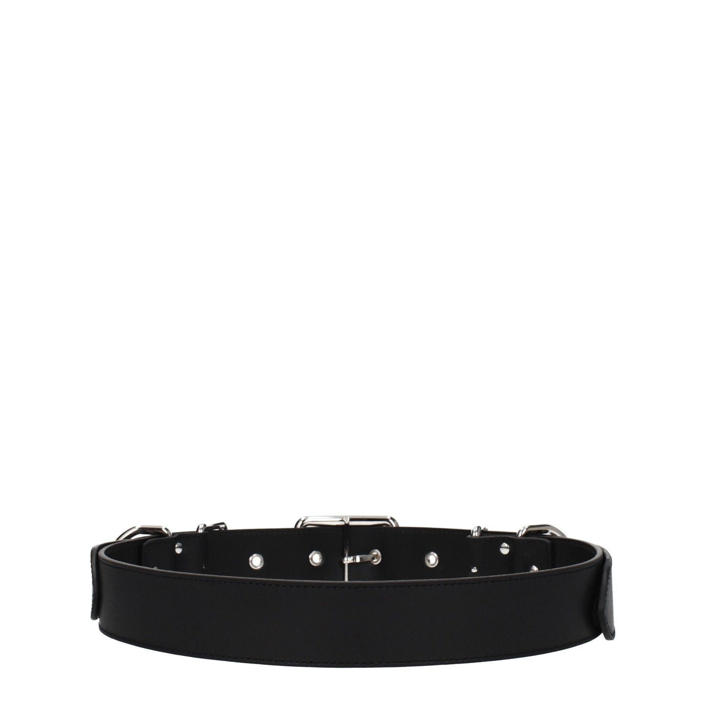 Moschino Black Leather Belts