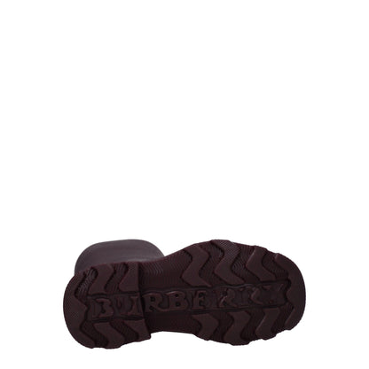 Burberry Red Cotton Rain Boots