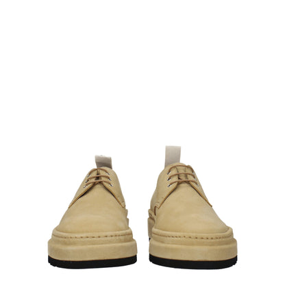 Jacquemus Beige Leather Oxfords And Derbies