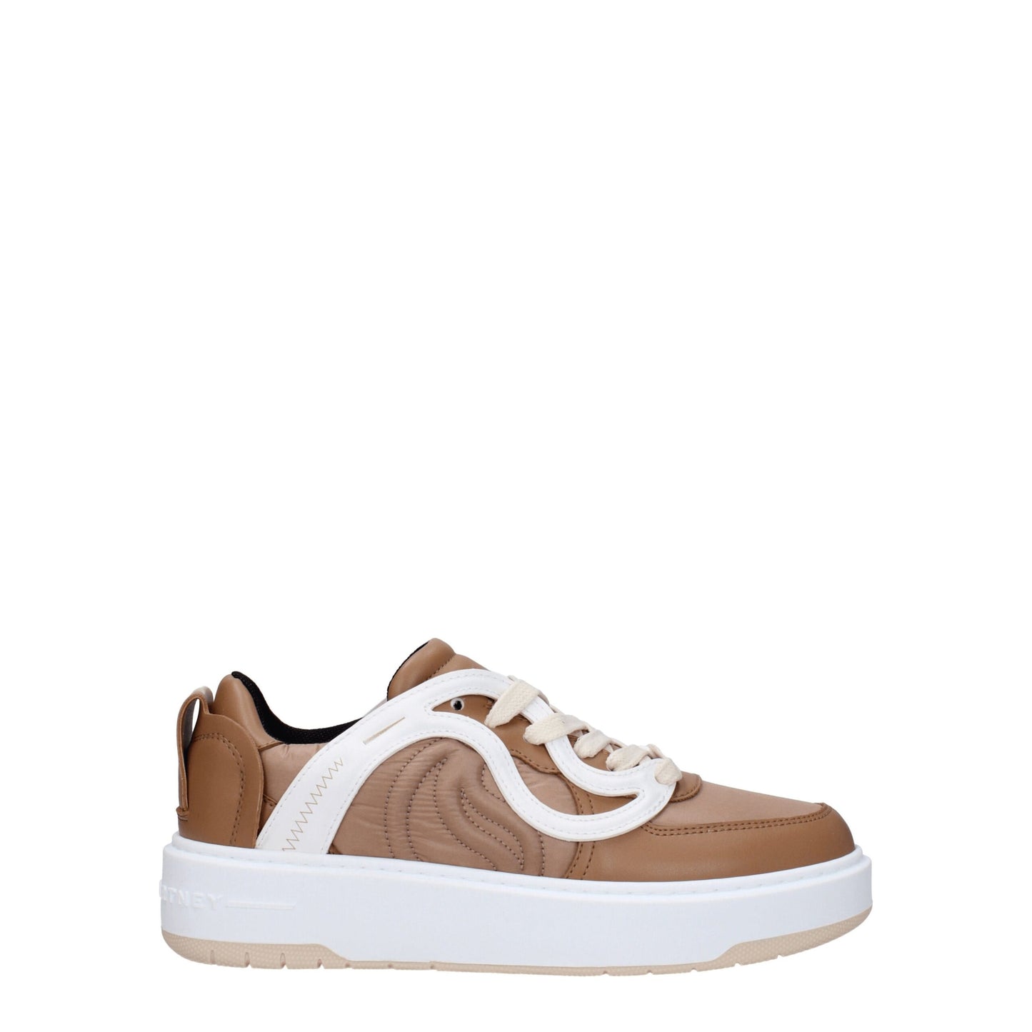 Stella McCartney Brown Fabric Chunky Sneakers