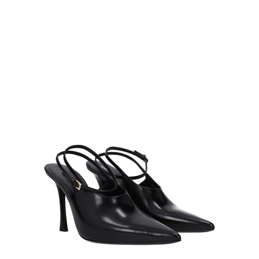 Givenchy Black Leather High Heel Pumps