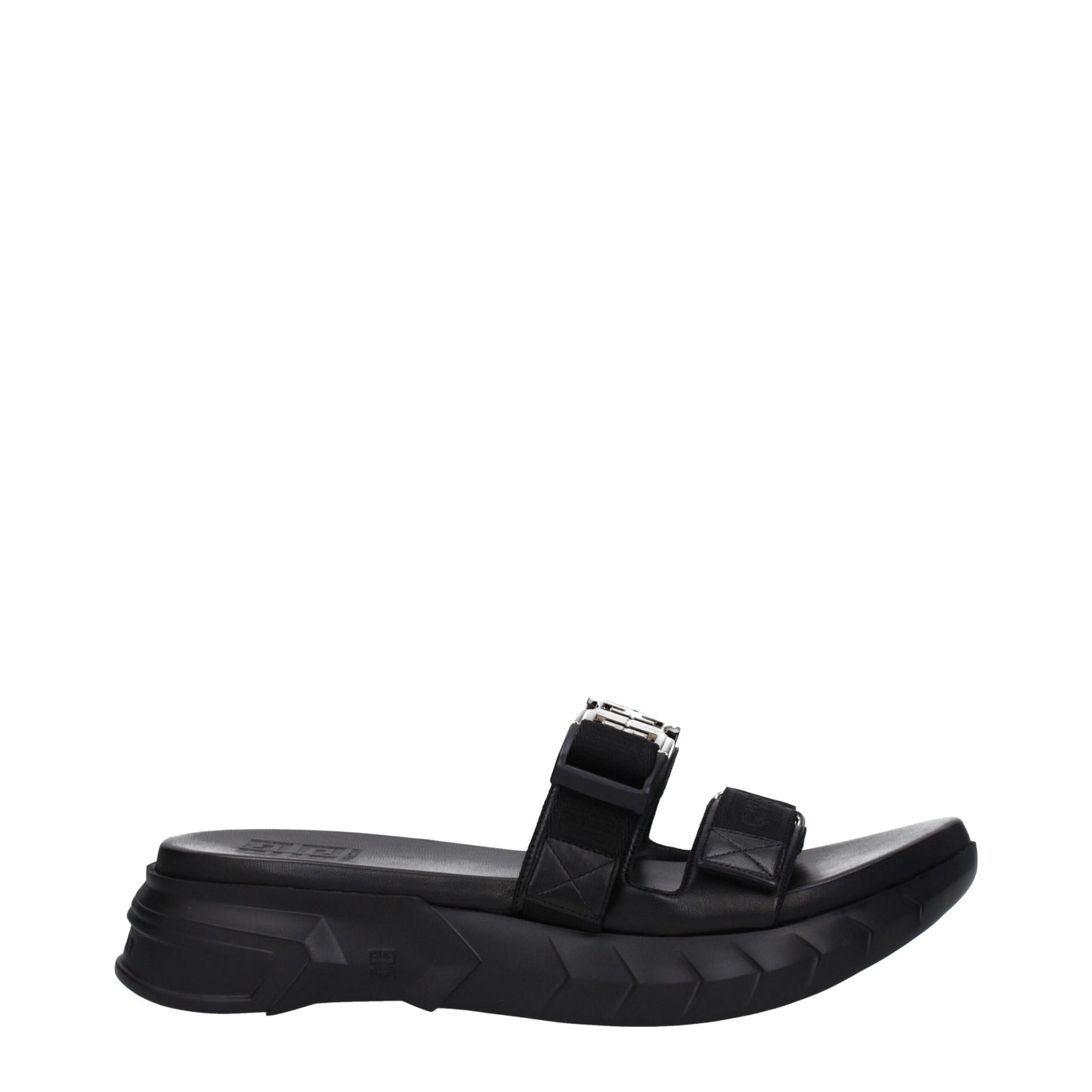 Givenchy Black Fabric Slippers Sandals