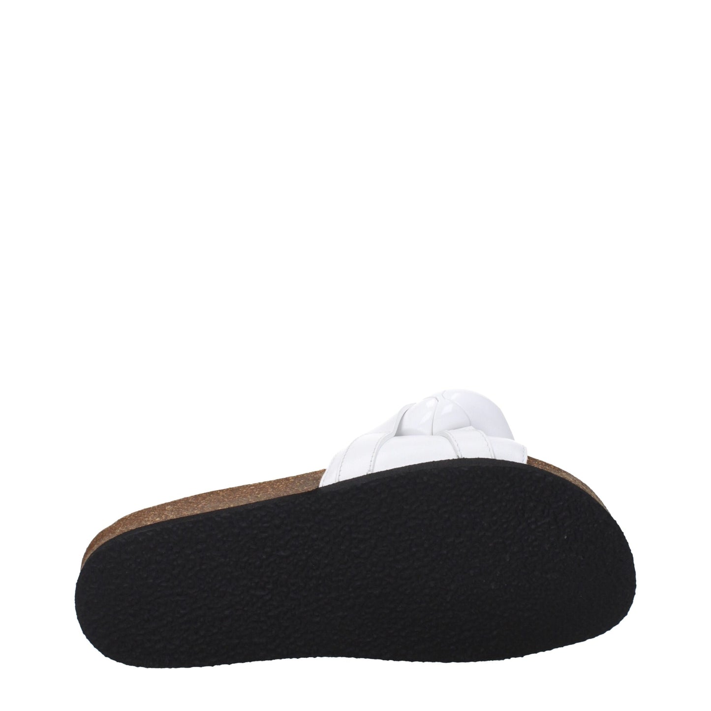 Jw Anderson White Leather Slippers Sandals