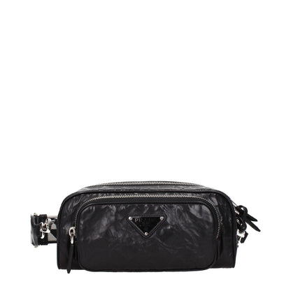 Prada Black Leather Crossbody Bags
