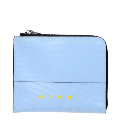 Marni Blue Polyethylene Wallets