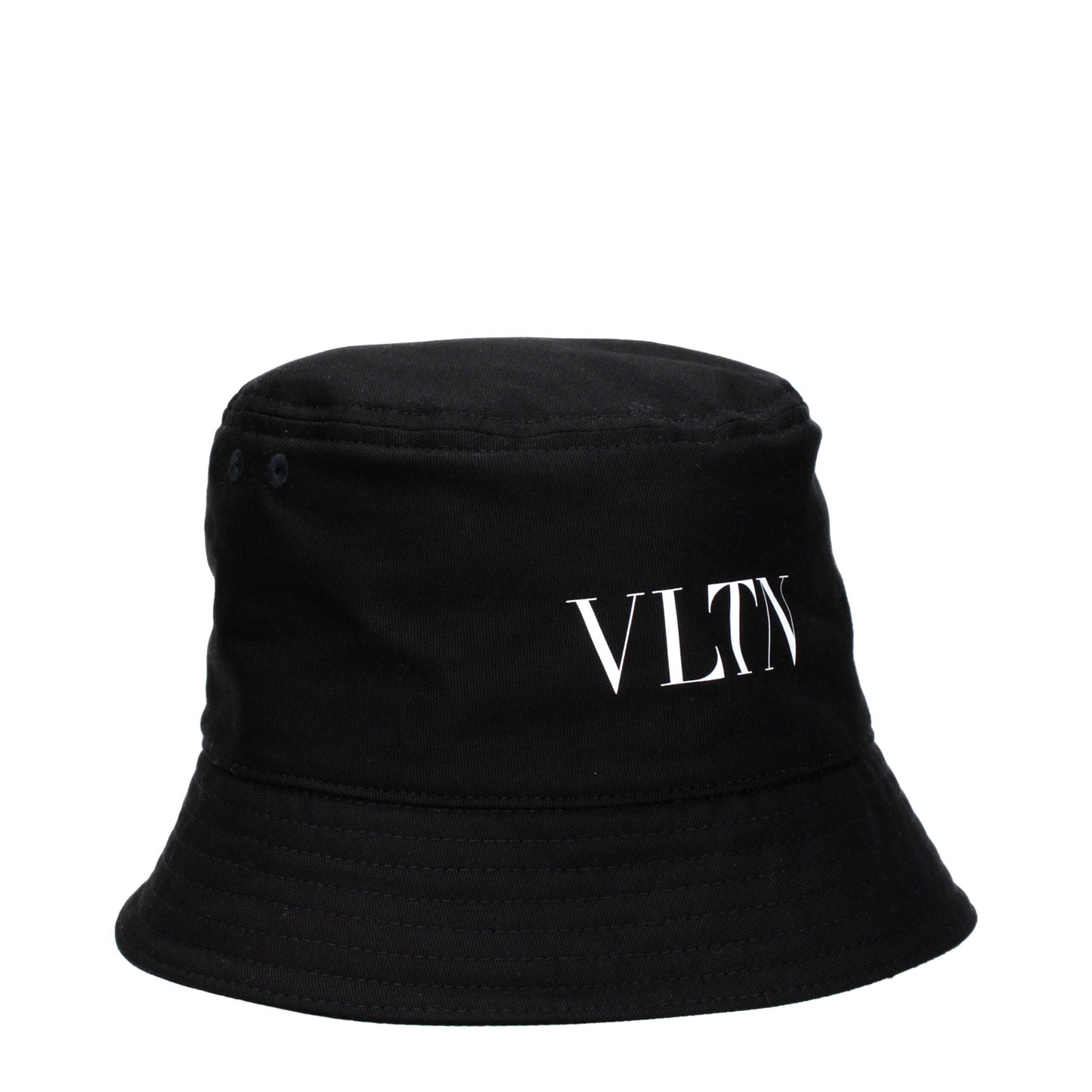 Valentino Garavani Black Cotton Bucket Hats