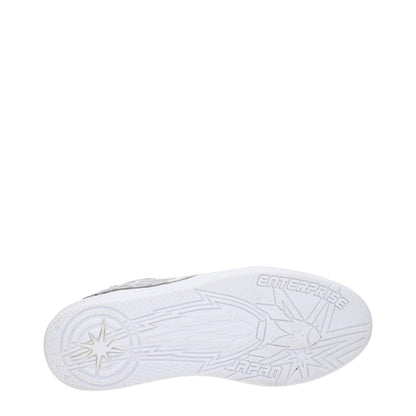 Enterprise Japan White Leather Athletic Sneakers