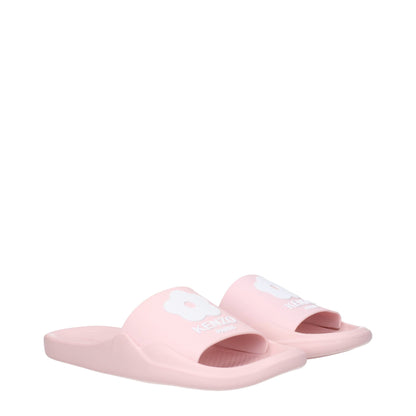 Kenzo Pink Cotton Slippers Sandals