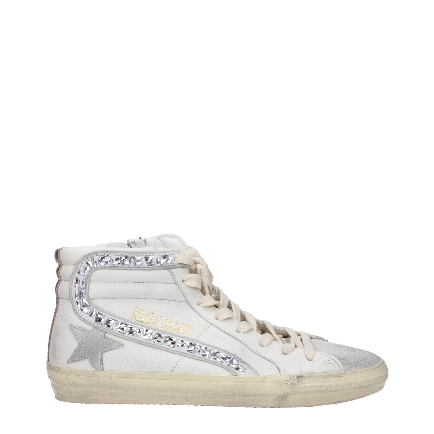 Golden Goose White Leather High Tops