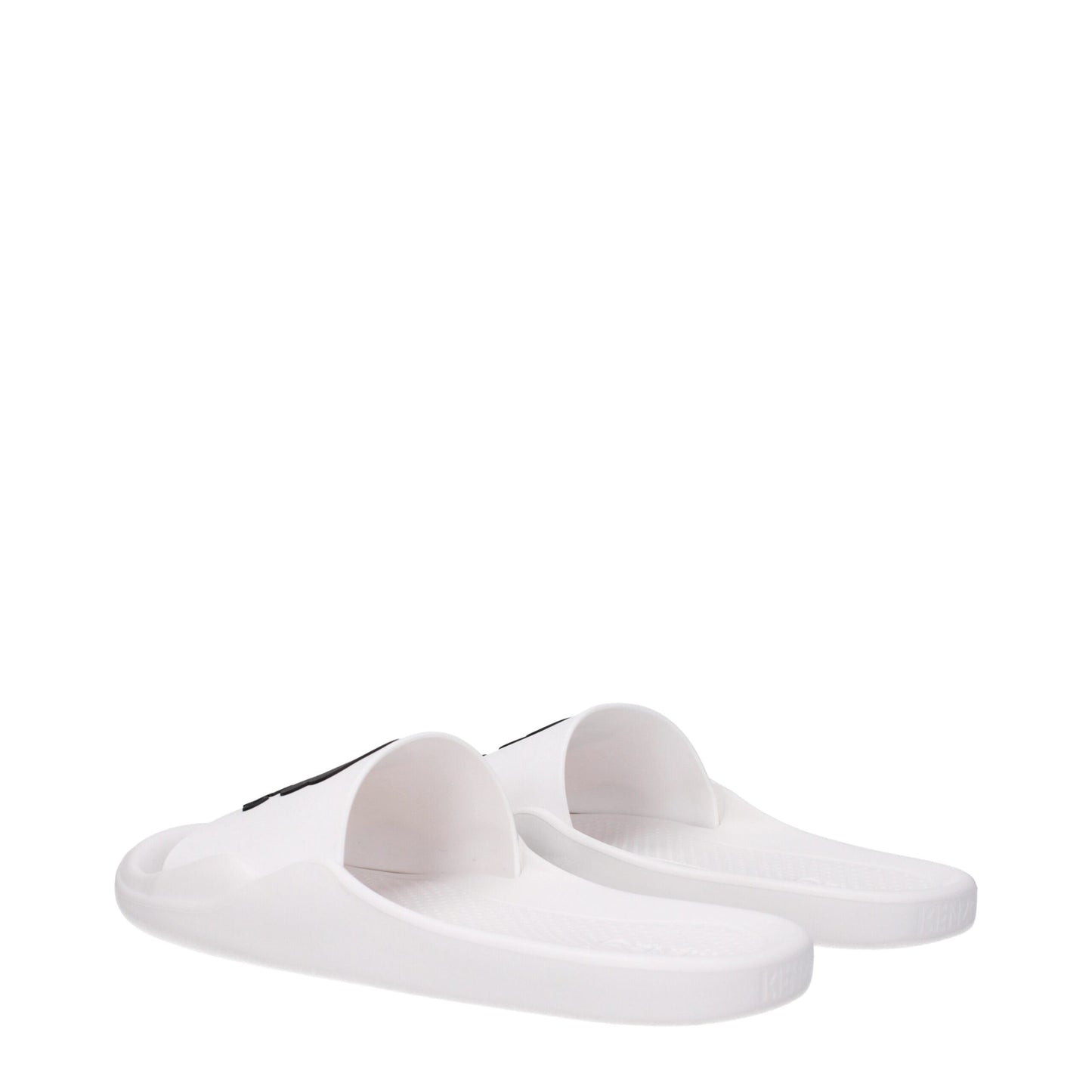 Kenzo White Cotton Slippers Sandals