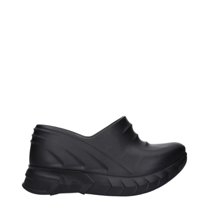 Givenchy Black Cotton Slippers Sandals