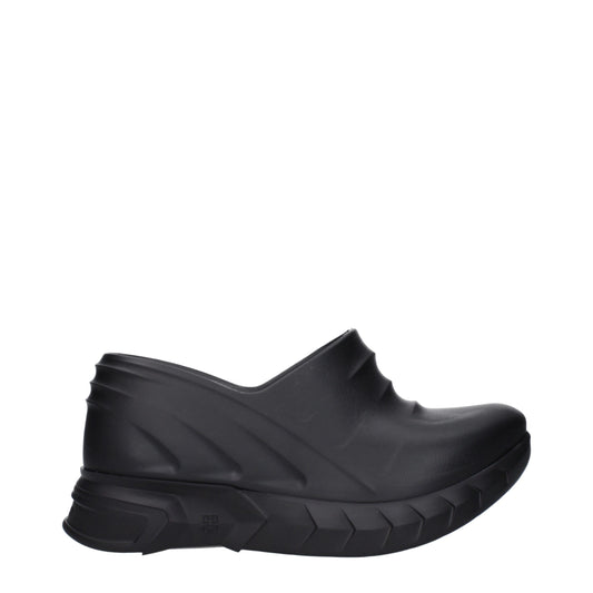 Givenchy Black Cotton Slippers Sandals