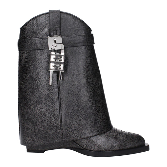 Givenchy Black Leather Ankle Boots