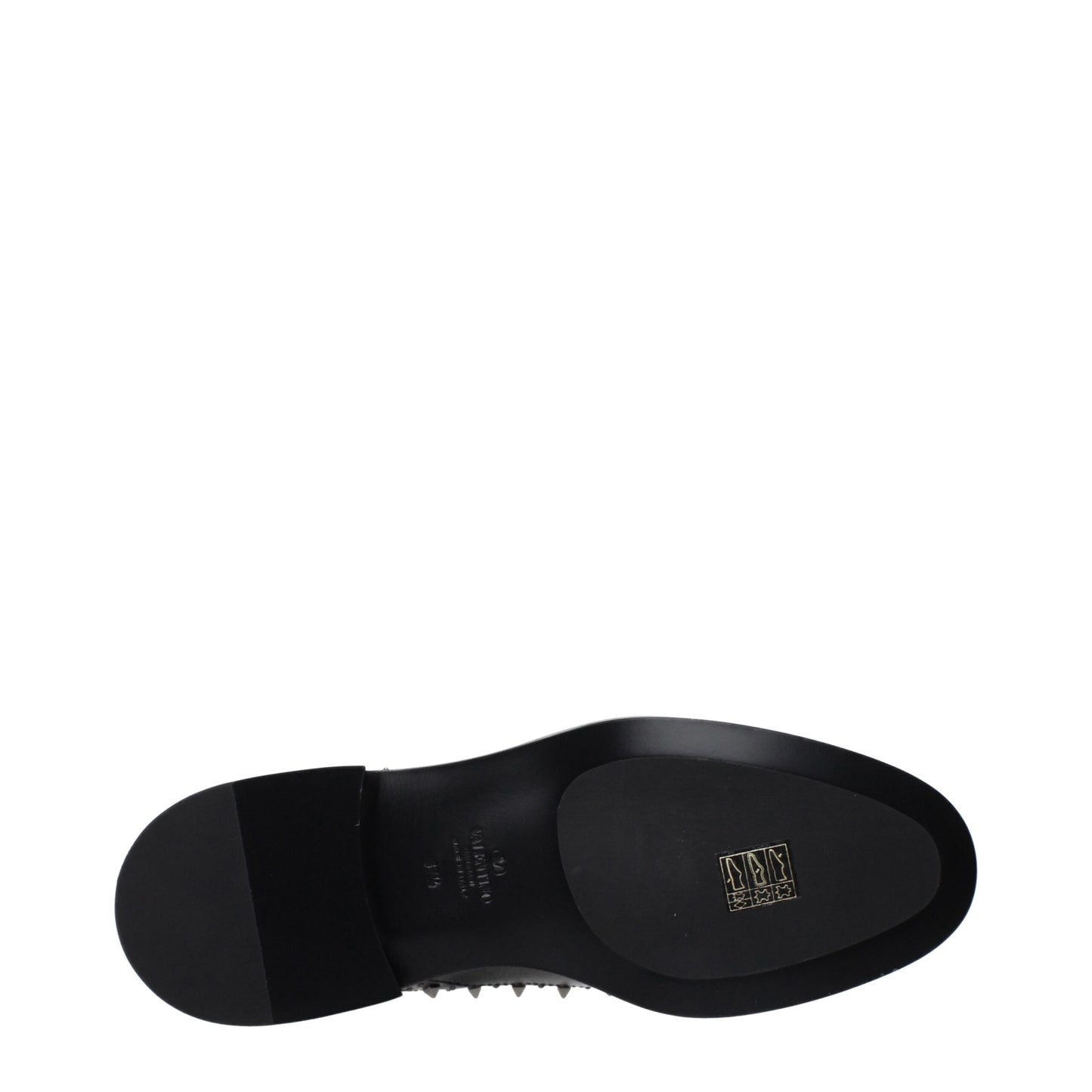 Valentino Garavani Black Leather Oxfords And Derbies