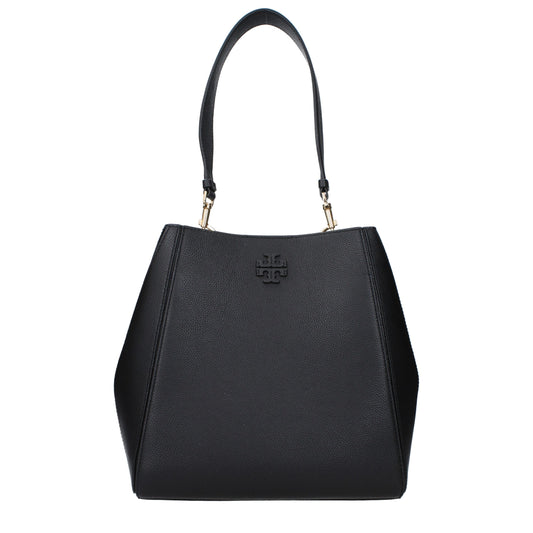Tory Burch Black Leather Shoulder Bags
