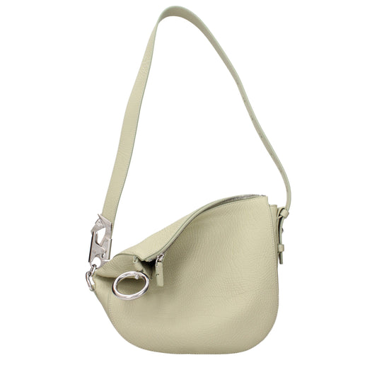 Burberry Green Leather Shoulder Bags
