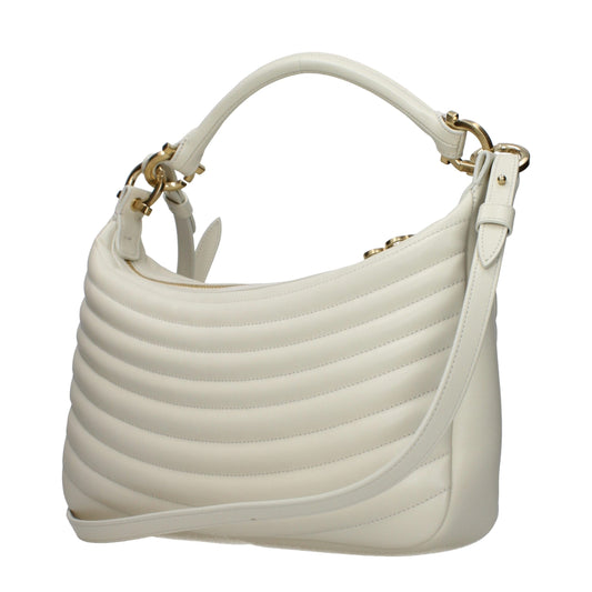 Salvatore Ferragamo Beige Leather Handbags