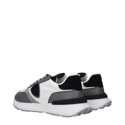 Philippe Model White Fabric Low Tops