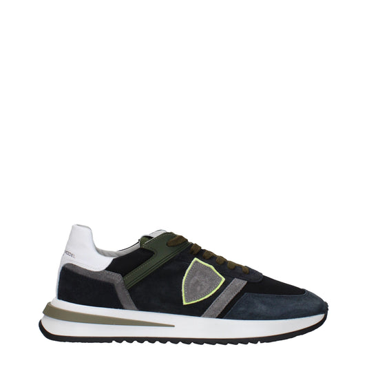 Philippe Model Blue Leather Low Tops