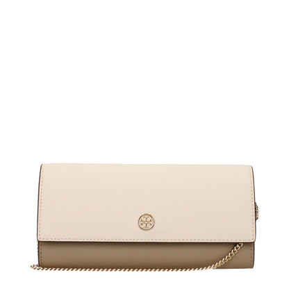 Tory Burch Beige Leather Clutch Bags