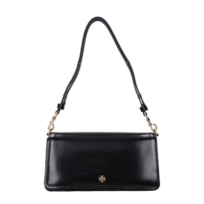 Tory Burch Black Leather Shoulder Bags